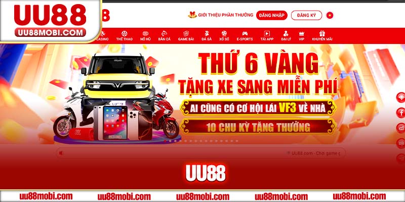 UU88 là một nhà cái cá cược trực tuyến uy tín